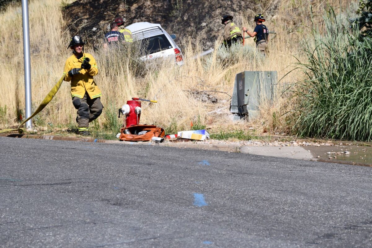 Car crash starts grass fire in Centerville; driver arrested News